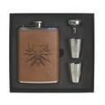 thumbnail image 3 of Dark Horse Comics 8 Ounce Faux Leather Witcher Deluxe Flask Set w/ Shot Glasses, 3 of 3