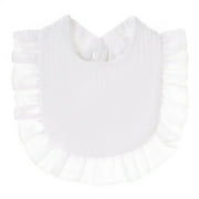 New Baby Saliva Towel With Ruffle Edge Children's Pure Cotton Gauze Lace Bib Baby Saliva Towel Burp Cloth Newborn Toddler Bibs A01 Pure cotton lace