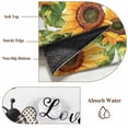 thumbnail image 6 of Rectangle Rug 2x3Ft Watercolor Farm Sunflowers Bee Soft Indoor Throw Rugs Carpets for Living Dining Bedroom Kids Room Non-Slip Playroom Crawl Rug Floor Mats Spring Country Floral, 6 of 9