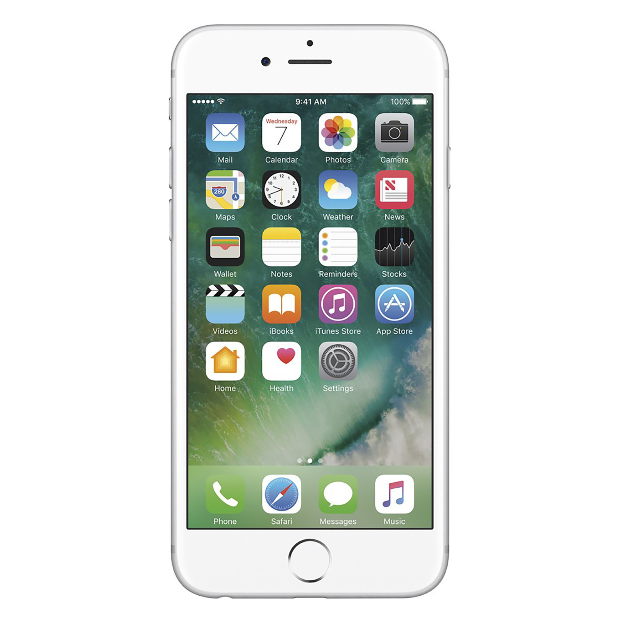 Apple iPhone 6s 64GB GSM Phone - Silver (Used) + WeCare Alcohol Wipes Pack (50 Wipes) - image 2 of 6