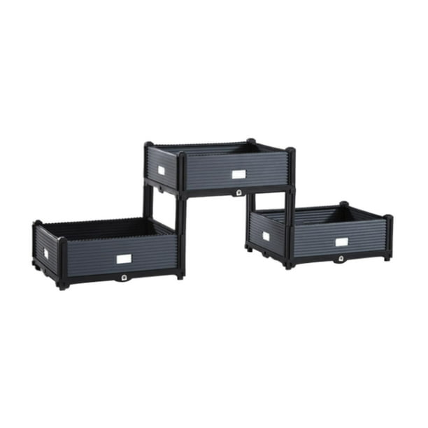 Macetero escalonado, contenedor de plantas, jardinera elevada 150cmx40cmx46cm