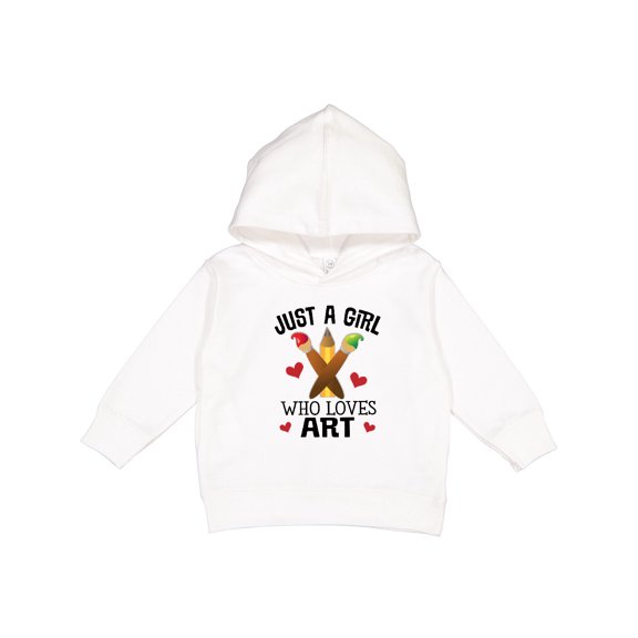 Inktastic Artist Just a Girl Who Loves Art Toddler Hoodie