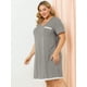 thumbnail image 4 of RoDe Dormir Camisón De Lunares ManCorDe Noche TalGrande PaMujer Gris XL, 4 of 6