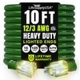 thumbnail image 1 of Cable de extensión LifeSupplyUSA, 10 pies, calibre 12/3, 3 puntas, verde, 1 of 8