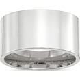thumbnail image 1 of 10K White Gold 10Kw 12mm Standard Flat Comfort Fit Band Size 10.5 Made In United States 1wflc120-10.5, 1 of 5