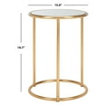 thumbnail image 5 of SAFAVIEH Shay Glass Top Gold Leaf Accent Table Gold / Mirror, 5 of 7