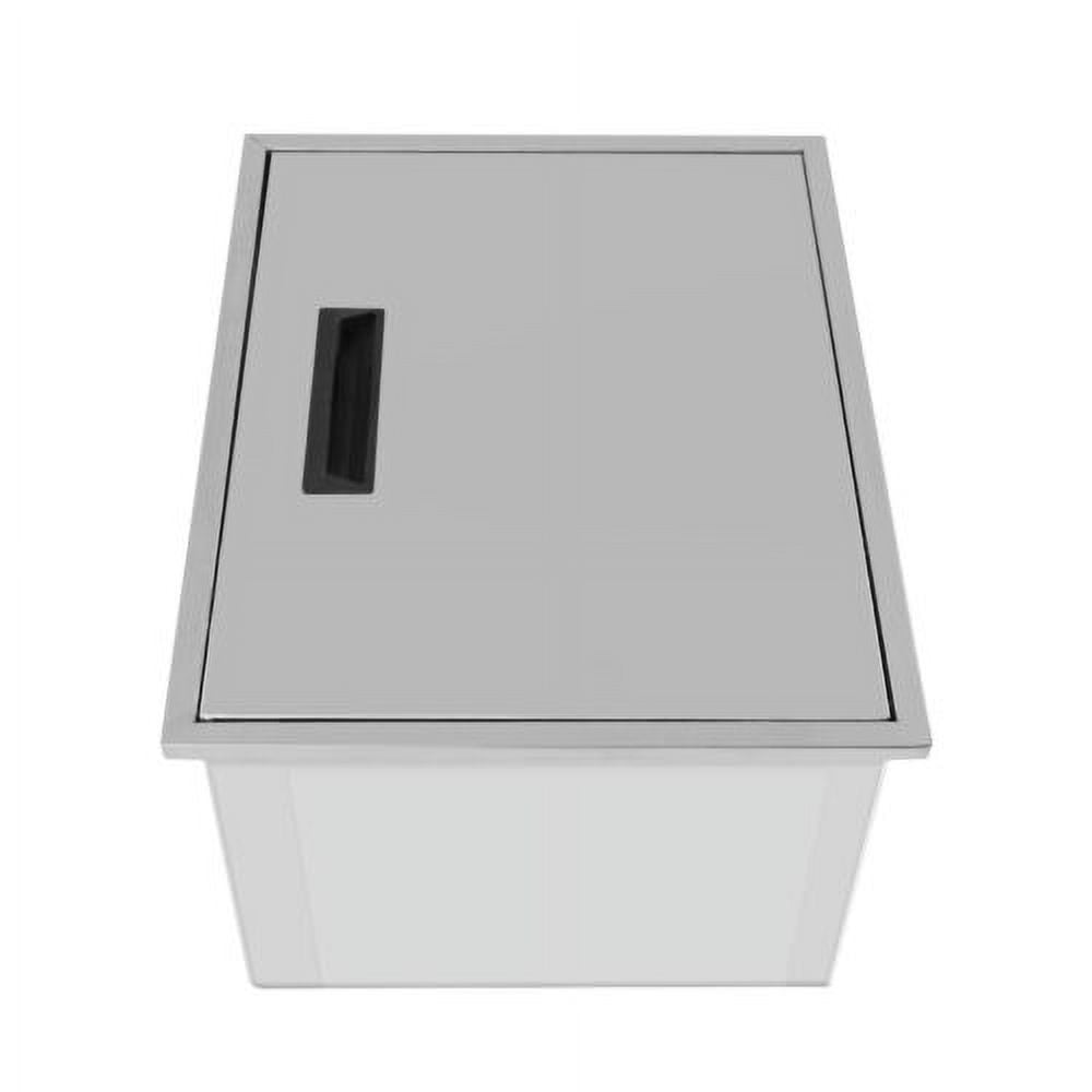 Drop-in Ice Chest Kitchen Ice Cooler BBQ Island Ice Bin Stainless Steel Ice Bin