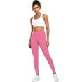 thumbnail image 3 of NELEUS Womens Plus Size High Waist Ankle Yoga Leggings Workout with Two Pockets,Pink,US Size 3XL, 3 of 12