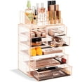 thumbnail image 1 of Sorbus Acrylic Cosmetic and Jewelry Storage Case Display, Pink, 1 of 7