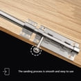 thumbnail image 4 of DOOR SLIDE BOLT Bathroom Toilet Shed Door Lock/Catch/Latch Chrome, 4 of 5