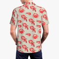 thumbnail image 6 of Cauagu Crab Lobster 1 Print Men's Polo Shirts, Short-Sleeve Polo Shirts for Men Performance Golf Shirt Athletic Casual Collared T-Shirt-3X-Large, 6 of 8