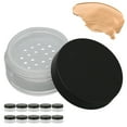 thumbnail image 1 of 10 tarros de polvo suelto recipientes de plástico para muestras de cosméticos caja vacía circular portátil de plástico pequeños tarros de muestra de maquillaje con ANGGREK Otros, 1 of 8