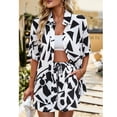 thumbnail image 1 of Conjuntos de verano para mujer NikouMX de 2 piezas con top de manga corta y pantalones cortos, 1 of 6
