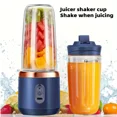 thumbnail image 4 of Wireless Rechargeable Portable Blender with 400ml Dual Cups, 6 Blades for Smoothies, Fruits & Vegetables, USB-C Charging, 1500mAh Battery, Food-Grade ABS, Non-Heating, Push Button Control – Compact, 4 of 6