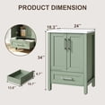 thumbnail image 2 of Freestanding Bathroom Vanity with Integrated Sink, Wood Storage Cabinet with Soft Close Doors and Drawer, Modern Floor Standing Vanity Set for Bathroom Organization, Multiple Sizes Colors Available, 2 of 7