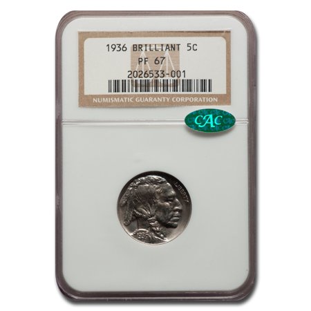 1936 Buffalo Nickel PF-67 NGC CAC (Brilliant)