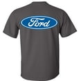 thumbnail image 3 of Fair Game Ford Oval Logo T-Shirt F&B, ford graphic tee-Charcoal-2x, 3 of 6