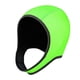 thumbnail image 3 of Capucha de buceo Cola traje de neopreno con correa para la rbilla gorro de natación surf verde fluorescente, 3 of 8