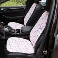 thumbnail image 2 of Car Cushion Set Ice Silk Cartoon Cute Rabbit Print Breathable Anti-skid Backstest Front And Rear Seat Cushion For Car Seat, 2 of 7