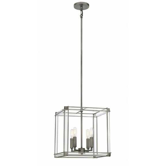 Minka Lavery - Langen Square - 4 Light Pendant     -Traditional Installation -
