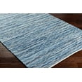 thumbnail image 3 of Hauteloom Gurit Recycled Material Living Room, Bedroom Area Rug - Contemporary - Slate, Silverton, Harbor Blue White - 5' x 7'6", 3 of 8