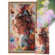 thumbnail image 1 of Hilo Algodón Bordado Punto Cruz Mariposa Y Niña 11CT 40x70cm, 1 of 9