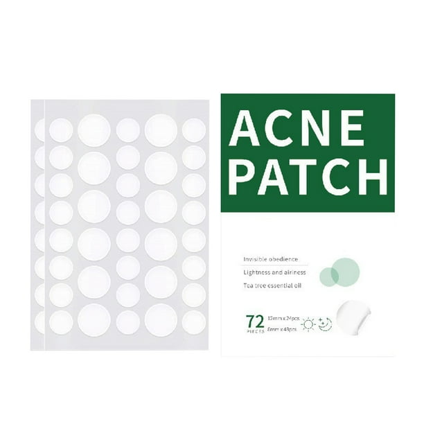 Autorización Parche para el acné con microagujas transparentes para eliminar el acné, 2 tamaños, para maquillaje invisible, resistente al agua, hidratante, para cerrar el acné y atenuar las mar