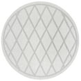 thumbnail image 2 of SAFAVIEH Machine Washable Rug Indoor/Outdoor Bermuda Collection - Bermuda Dulcibella Geometric Diamonds Indoor/Outdoor Area Rug Ivory/Light Grey, 6'7" x 6'7" Round, 2 of 6