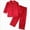 A56-Red, variant on Girls Silky Satin Long Sleeve Pajama Set,Button-Up Sleepwear with Collar 2-3 Years