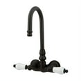 thumbnail image 4 of Elements Of Design DT0721PL Double Handle Wall Mounted Clawfoot Tub Filler - Chrome, 4 of 4