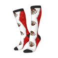 thumbnail image 2 of Women's Knee High Socks Mexican Flag Print Thermal Soft Knee Long Socks, 2 of 7