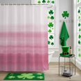 thumbnail image 5 of Pink White Shower Curtain Set with Hooks, Abstract Modern Brush Strokes Waterproof Fabric Bathroom Curtains Decor Home Accessories,66 X 72 Inch Long, 5 of 9