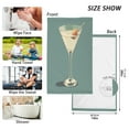 thumbnail image 6 of Yayeee 100% Cotton Hand Towels for Bathroom 16" x 28" Soft Absorbent Kitchen Towel, Beige Martini, 6 of 7