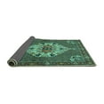 thumbnail image 2 of Ahgly Company Indoor Rectangle Persian Turquoise Blue Traditional Area Rugs, 3' x 5', 2 of 4