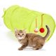 thumbnail image 3 of Foldable Cat Tunnel with Crinkle Design, Large Cat Play Tube for House Cats, Interactive Pet Training Toy with Sound Bell, 3 of 5