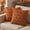 Rust, variant on Ottowood Fall Pillow Covers 18x18 inch Set of 2, Autumn Beige Pumpkin Decorative Throw Pillow Cases, Soft Plush Faux Fur Wool Cushion Covers for Bedroom & Living Room, Farmhouse Fall Home Decor