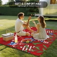 thumbnail image 4 of Independence Day Outdoor Rug for Patio/Deck/Porch, Non-Slip Large Area Rug 4 x 6 Ft, 4th of July Red Striped Stars Patriotic Indoor Outdoor Rugs Washable Area Rugs, Camping Rug Carpet Runner, 4 of 8