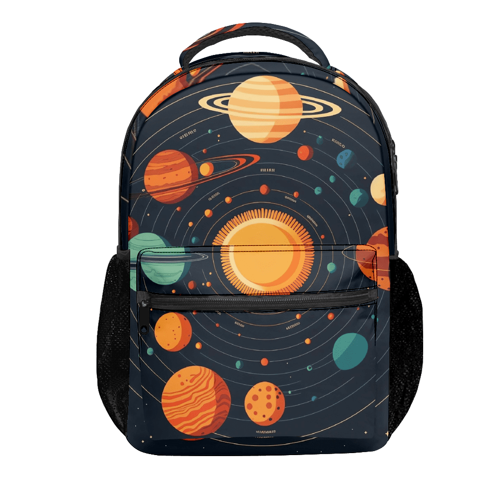 Children School Bag Cartoon Space Kids Backpack Outdoor School Bag