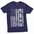 thumbnail image 4 of Men'S Best Bonus Dad Ever T-Shirt Usa Flag American Step Dad Father'S Day Birthday Gift For Man (3X-Large Military Green), 4 of 6