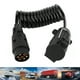 thumbnail image 4 of M Buder Cable Espiral de Resorte de 2m para Caravana Adaptador de Enchufe de Remolque de 7 Pines Conector de Cableado para Remolques y Vehículos Comerciales 25.4 cm / 10 inches, 4 of 9