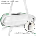 thumbnail image 5 of DALIX Happy Easter Womens Classic Premium Embroidered Tote Bag in Mint Green, 5 of 6