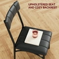 thumbnail image 3 of Zzistar 5 Piece Dining Table and Chairs Set, Wood Rectangular Dining Table with 4 Upholstered Chairs, 3 of 10