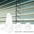 Weiweiguan 8Pcs Blind Hold Down Brackets Clear Plastic Blinds Hooks