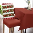 thumbnail image 2 of Chair Covers for Dining Room Set of 6,Christmas Poinsettia Flower Stretch Seat Protector Removable Washable Chairs Slipcovers for Kitchen Banquet Wedding Hotel,Winter Snowflake Botanical, 2 of 6