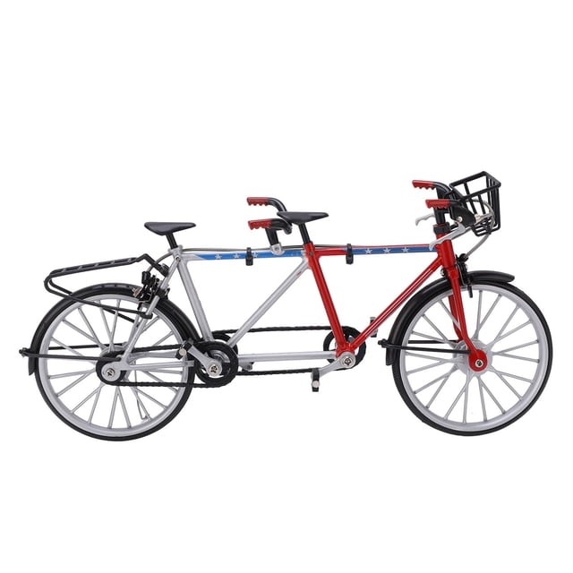 Mini Tandem Bike Toy, Collections Detachable Tandem Bike Model Simulation Miniature Toys For Table Decors