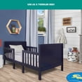 thumbnail image 5 of Dream On Me Hudson 3 in 1 Convertible Toddler Bed, Navy, 5 of 19