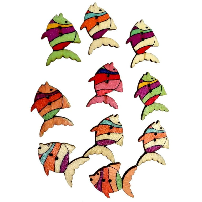 Fish buttons sewing deals