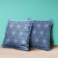 thumbnail image 4 of Medallion Throw Pillow with Removable Cover in Gray Purple Blue 16x16, 4 of 4