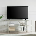 thumbnail image 3 of Evelyn&Zoe Leif Oval TV Stand for TV's up to 60" in Satin Nickel, 3 of 10
