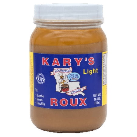 Kary's Cajun Style Light Roux, 16 oz Jar